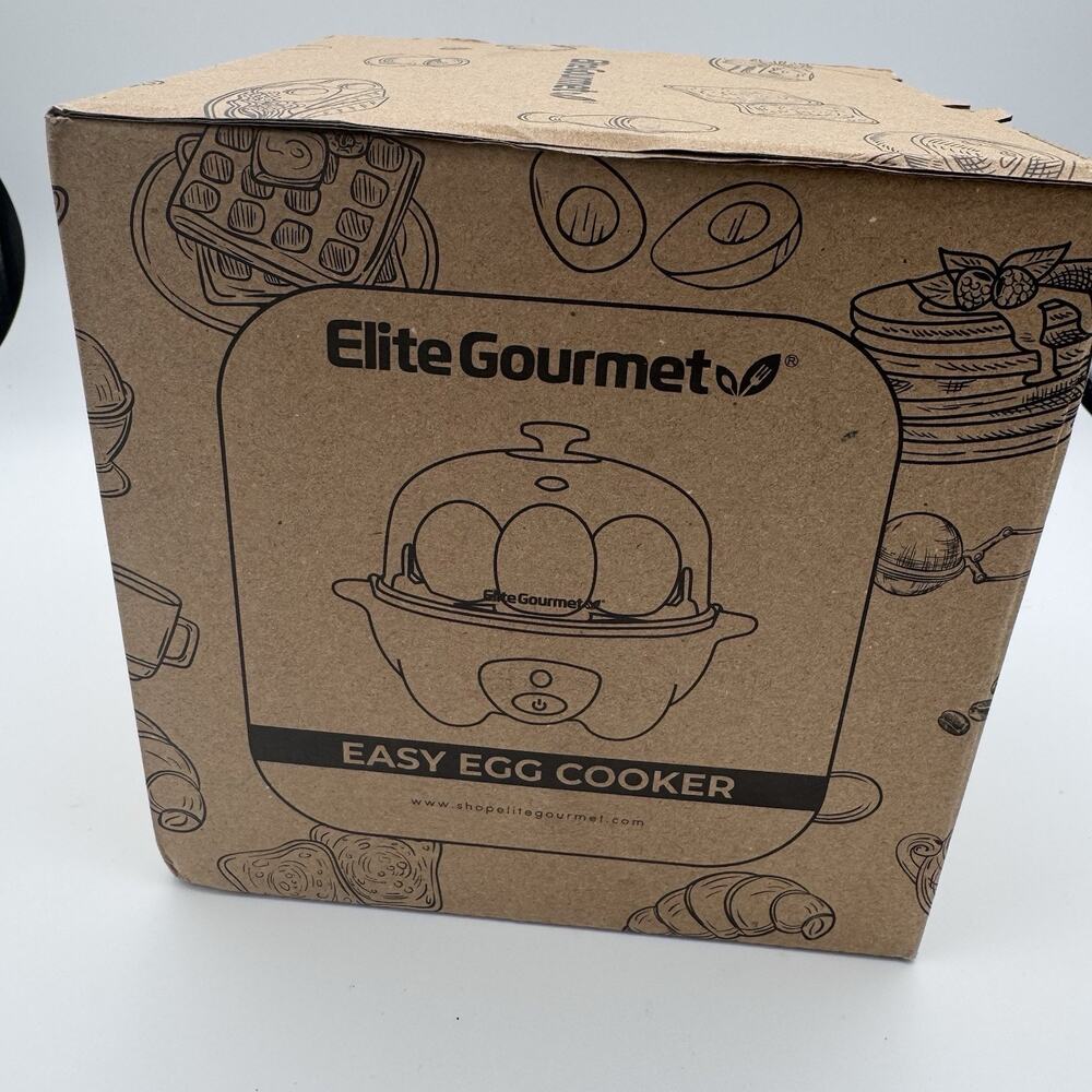 Elite Gourmet EGC-007B# Rapid Egg Cooker, 7 Easy-To-Peel, Hard, Medium, Soft